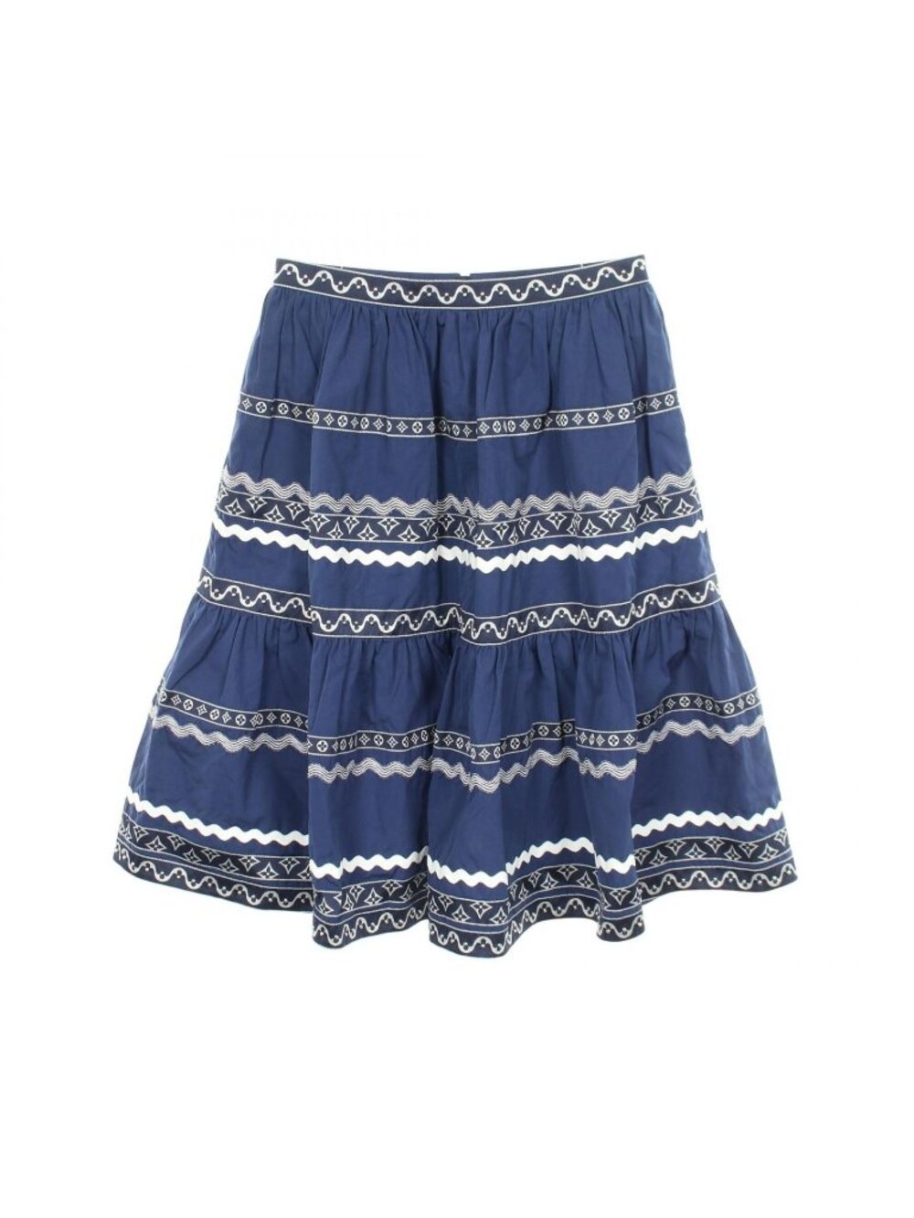 Louis Vuitton Skirt Tiered Cotton